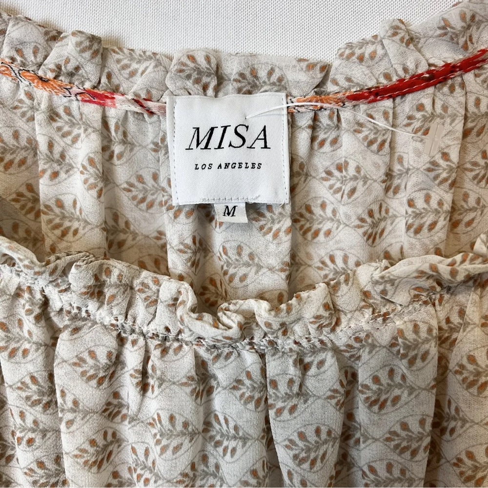 Misa Los Angeles dress floral chiffon medium dionica - Picture 4 of 5